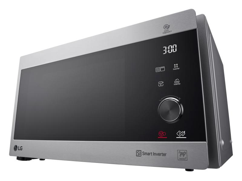 LG Mikrowelle NeoChef MH6565CPS Silber 1000 W-Mikrowelle mit präziser Temperaturregelung