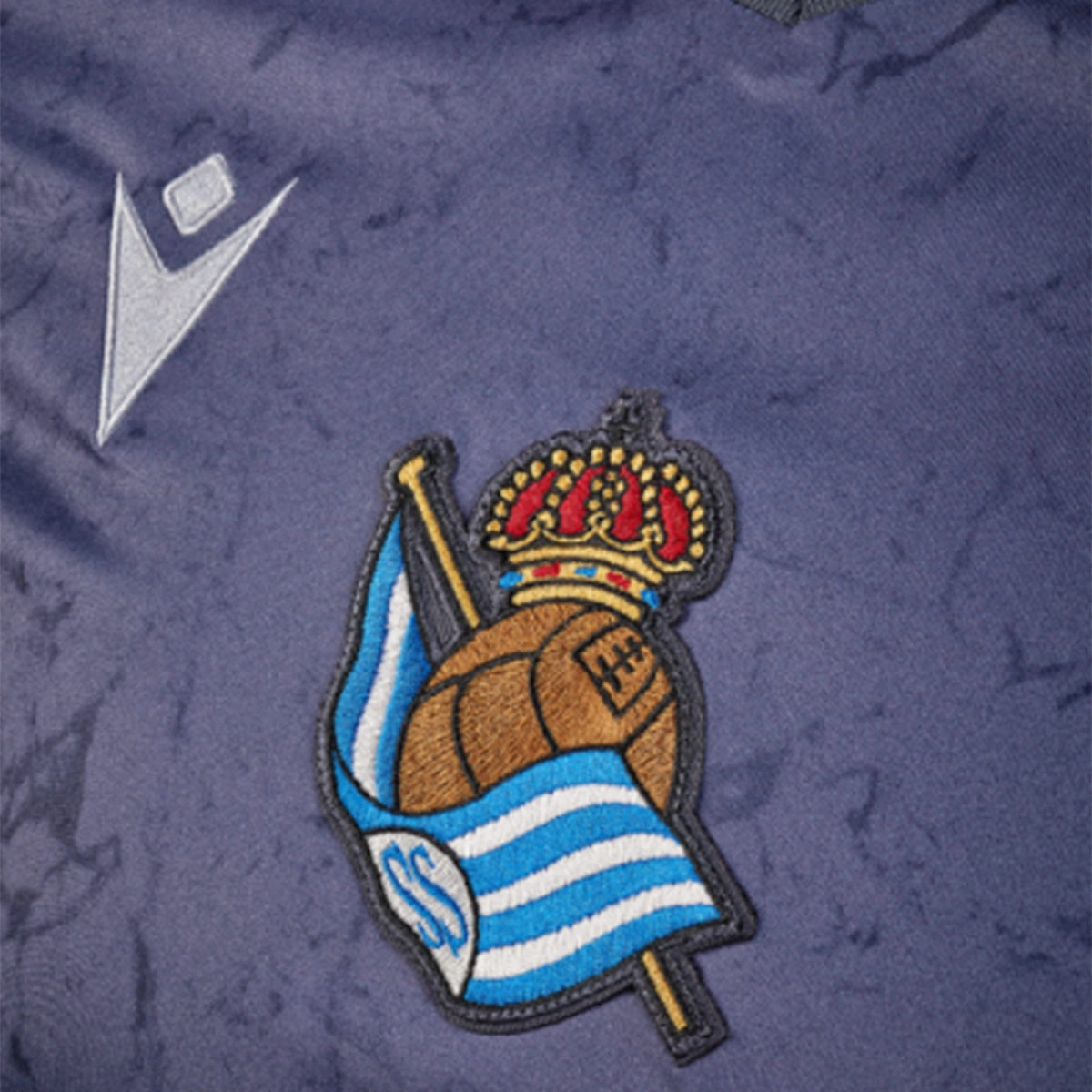 Camisola Macron Real Sociedad Segundo Equipamento 2025-2026 Criança
