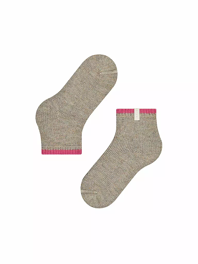 FALKE Socken Cosy Plush nut mel. hellgrau