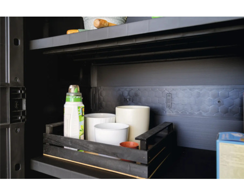 Stora Way Plus XL opbergbox inclusief gasveren, 145 x 85 x 124,5 cm, antraciet
