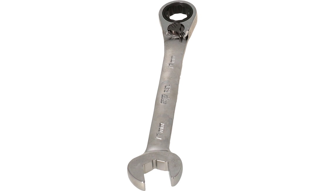 Ringgaffelnøgle 17mm m/skralde vendbar