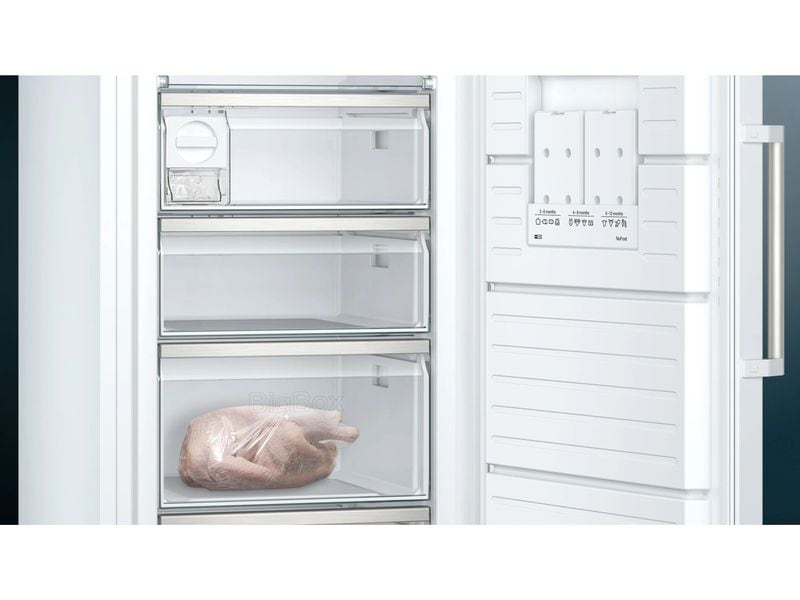 Siemens Gefrierschrank GS58NAWCV Rechts Freistehender Gefrierschrank 191 x 70 cm, Weiss