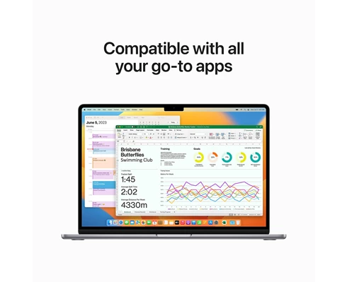 Apple 15-inch MacBook Air - M2 chip 8-core CPU   10-core GPU, 8GB RAM, 512GB SSD - Space Grey