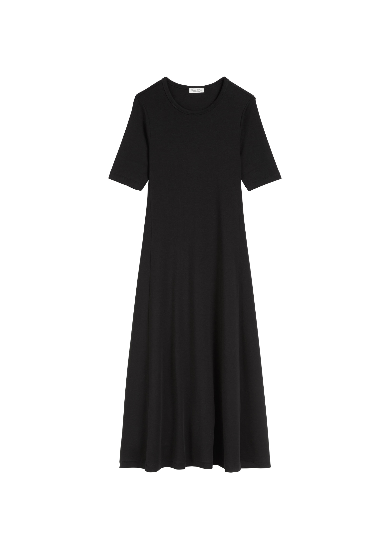 Marc O'Polo Maxikleid in feiner Ripp-Qualität, schlicht, zeitlos, Rock in A-Linie