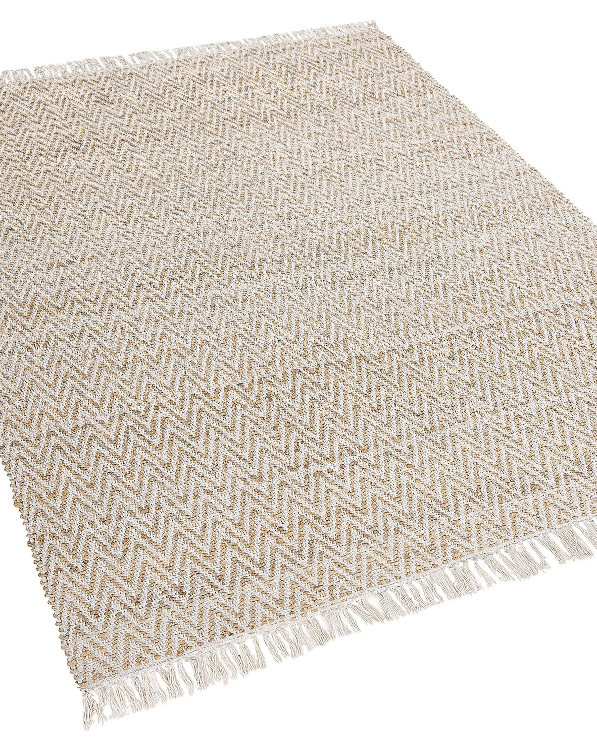 Vloerkleed AFRIN Beige 140 x 200 cm Jute