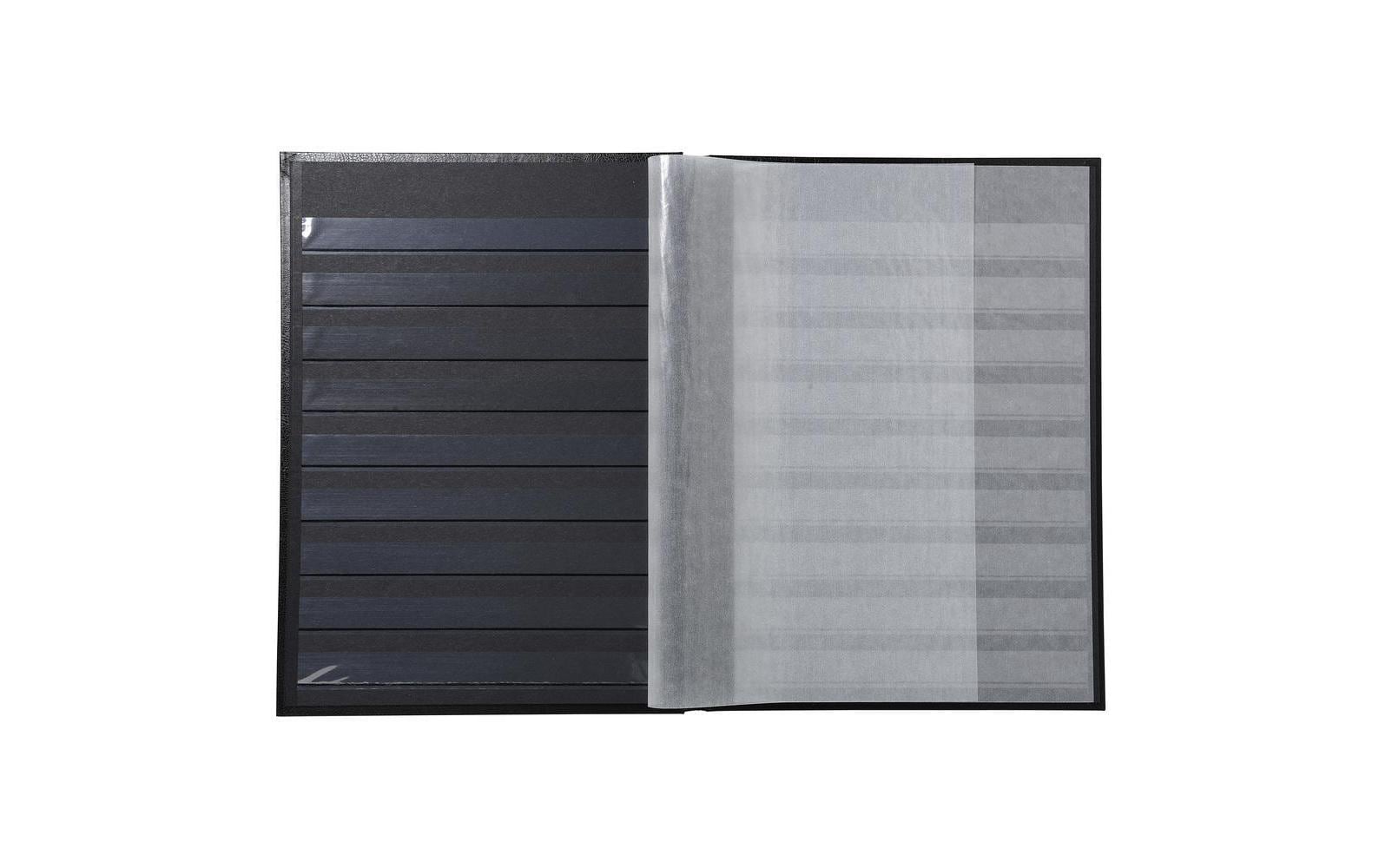 Sammelalbum Briefmarken, 22.5 x 30.5 cm, 16 Seiten, SchwarzAlbum zum Sammeln