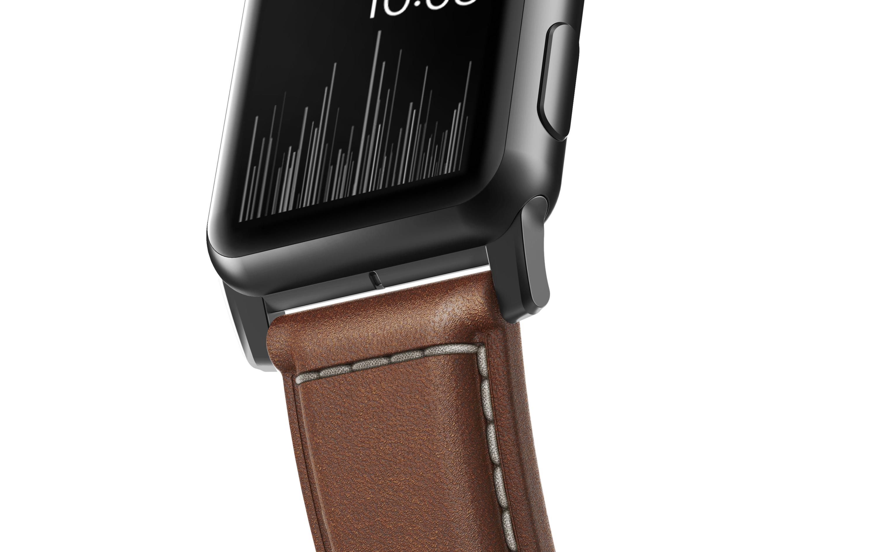 Lederarmband Traditional Strap Apple Watch Braun/SchwarzPremium-Lederarmband für die Apple Watch