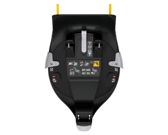 FamilyFix 360 0 - 4 Y  40 - 105 cm  0 - 17,4 kg    Intuitive Drehung mit nur einer Hand |    FlexiSpin-Drehung |    Rück- und vorwärts gerichtet ab der Geburt bis zu 4 Jahren |    Audiovisuelles Installationsfeedback |