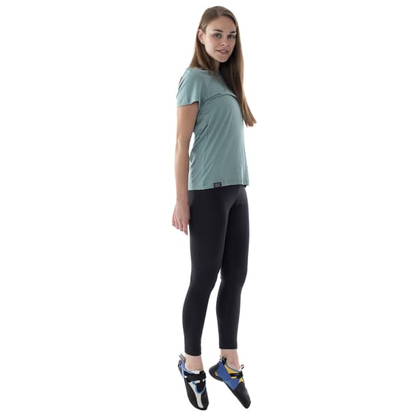 Pantalon escalade SNAP W CLASSIC LEGGING BLACK/LIGHT GREEN