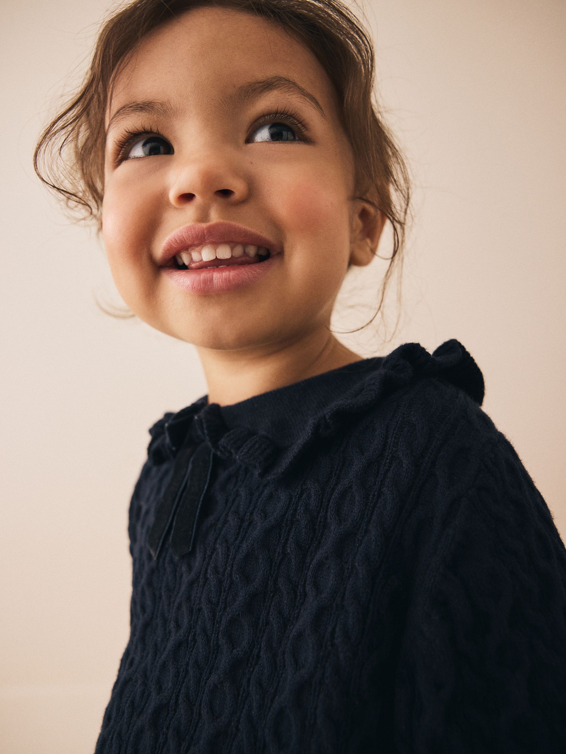 Marineblauw - Cashmere Blend Jumper (3mths-7yrs)