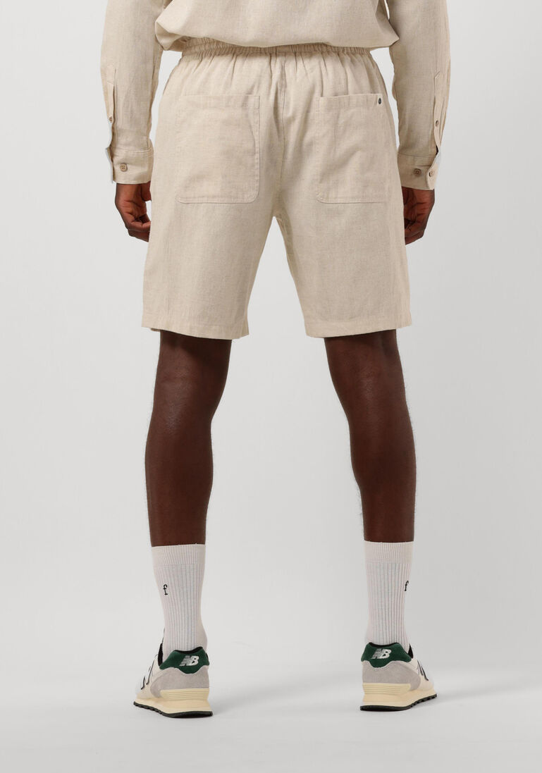 ANERKJENDT beige anerkjendt korte broek akjames linen elast