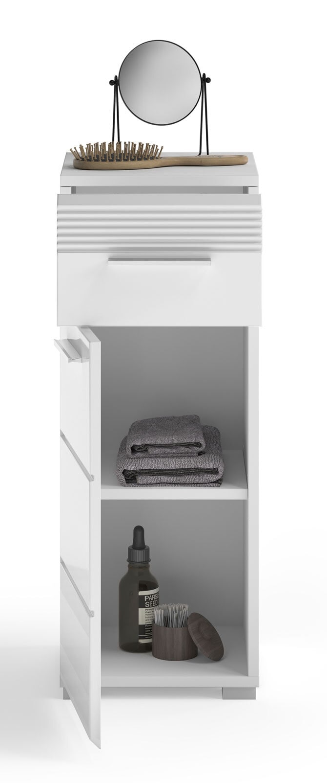 Bad Unterschrank LINUS 30 x 80 cm weiß