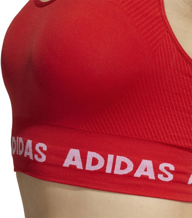 adidas Training Aeroknit sports bh Rød
