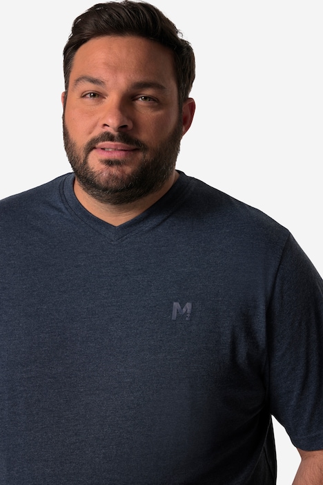 Men+ T-Shirt, Basic, Halbarm, V-Ausschnitt, bis 8 XL