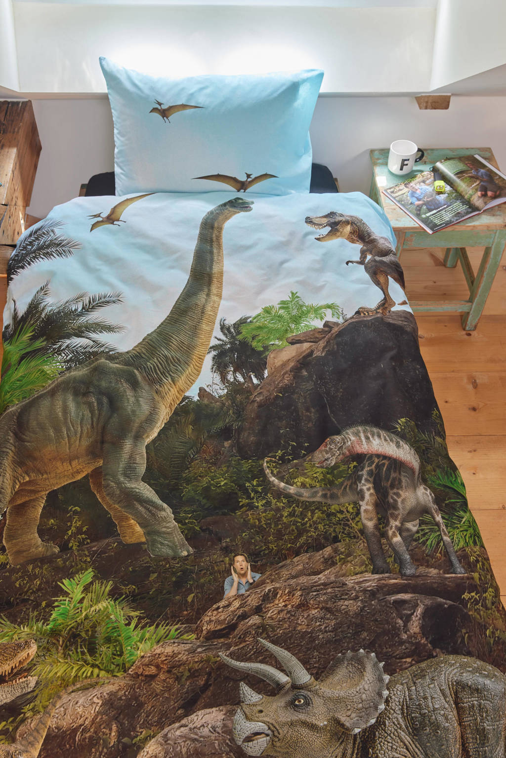 katoenen dekbedovertrek 1 persoons (140x200 cm)
