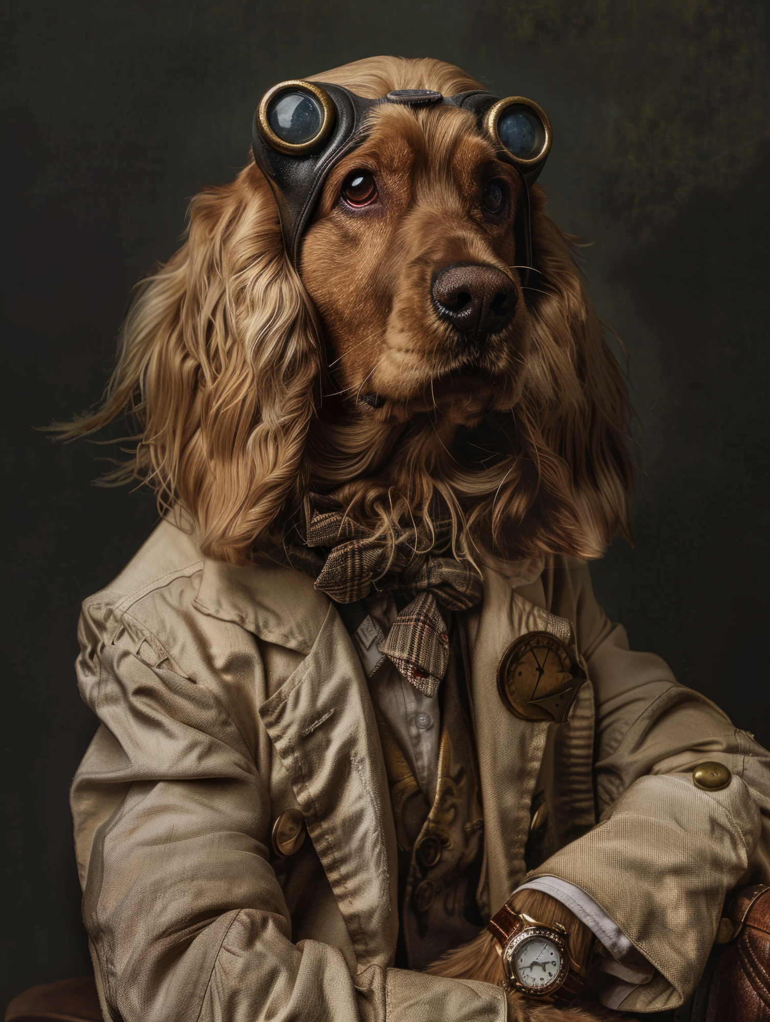 Canvas schilderij van een Boykin Spaniel 100x150 cm
