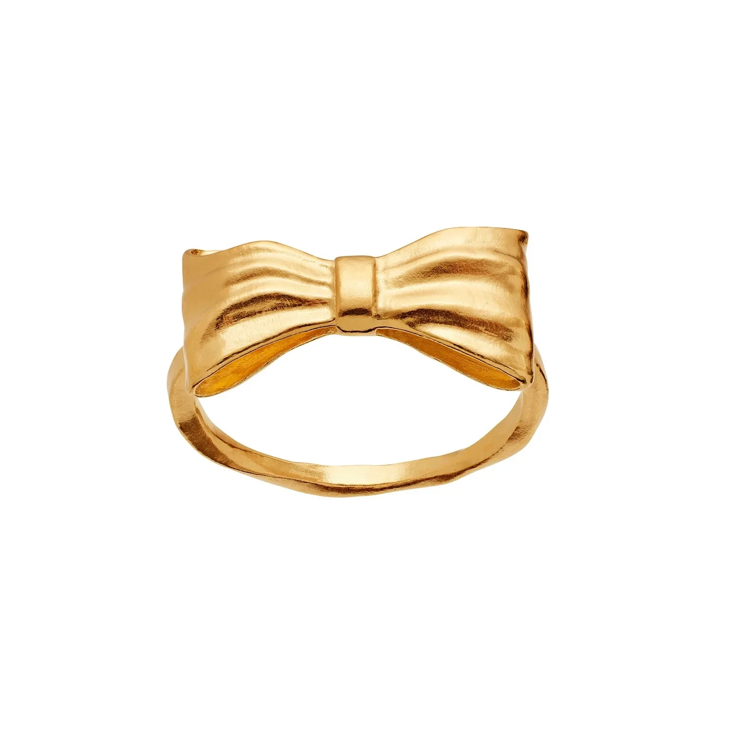 Maanesten Satin Ring 18 kt. Forgyldt Sølv 4832A