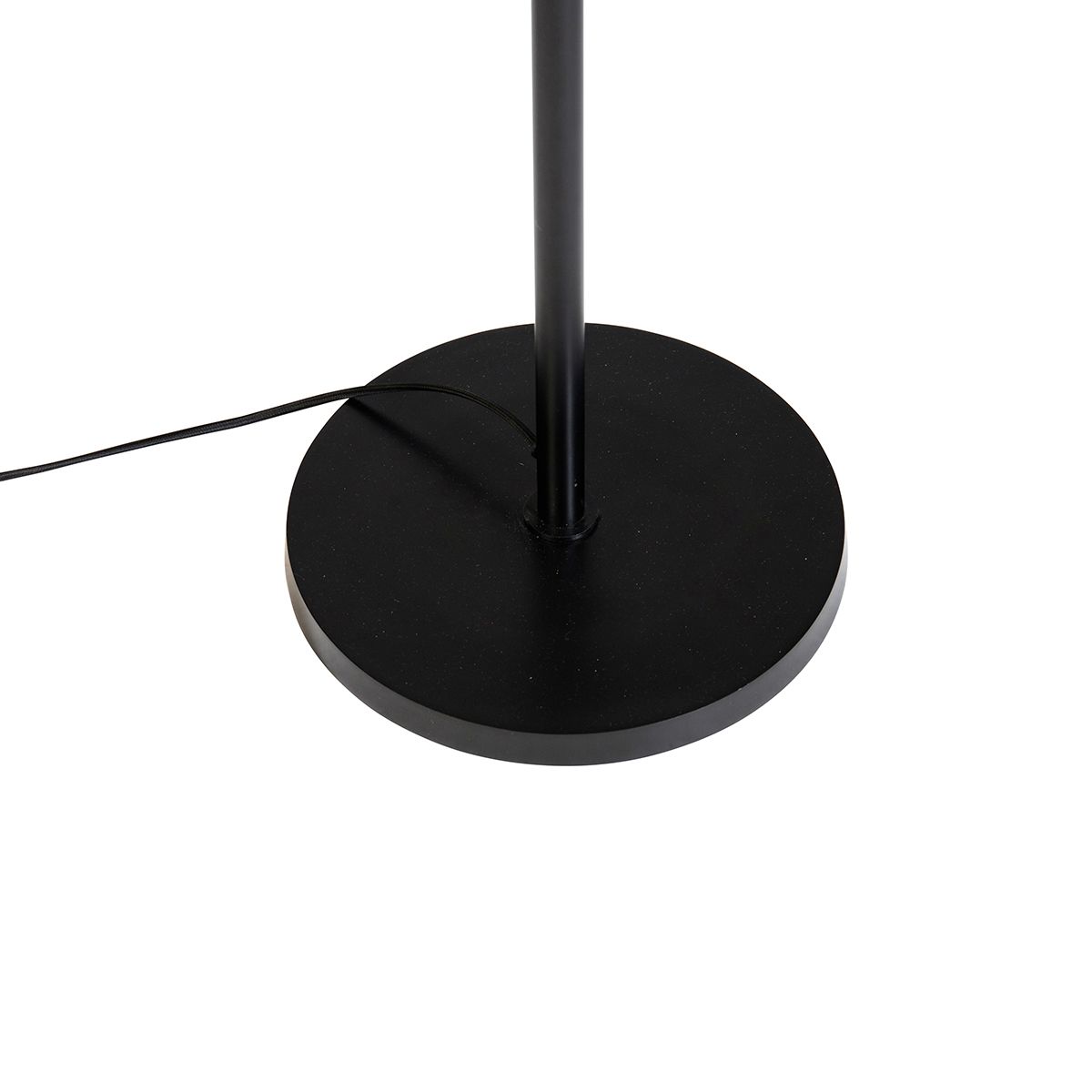 Art Deco vloerlamp goud met zwart - Wesley