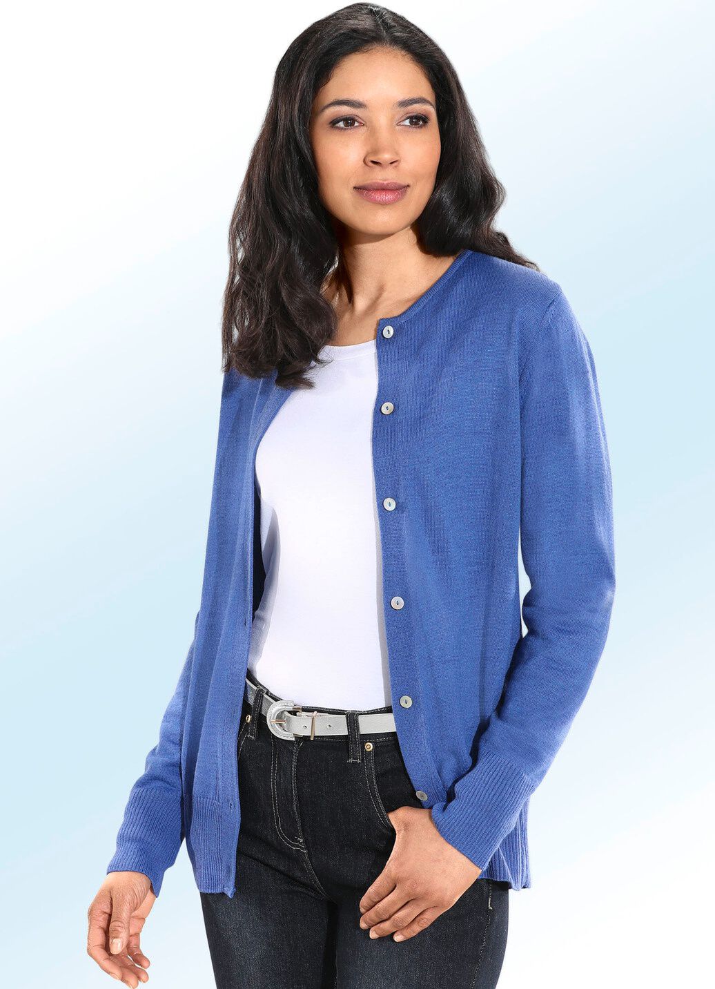 Strickjacke mit Schurwolle