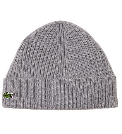 Lacoste Mütze - Wolle - Rib - Silver Chine