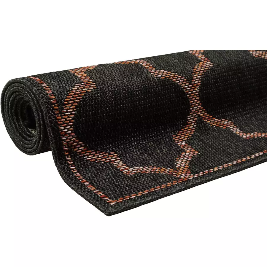 Wecon home Outdoorteppich In & Outdoor Gleamy Outdoor anthrazit rot