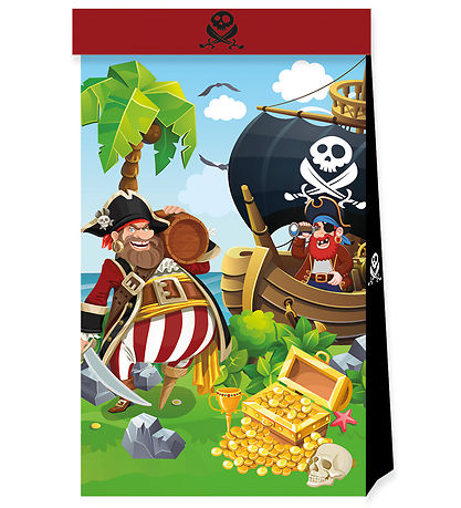Decorata Party Süßigkeitentüten - 4er-Pack - Island Pirates
