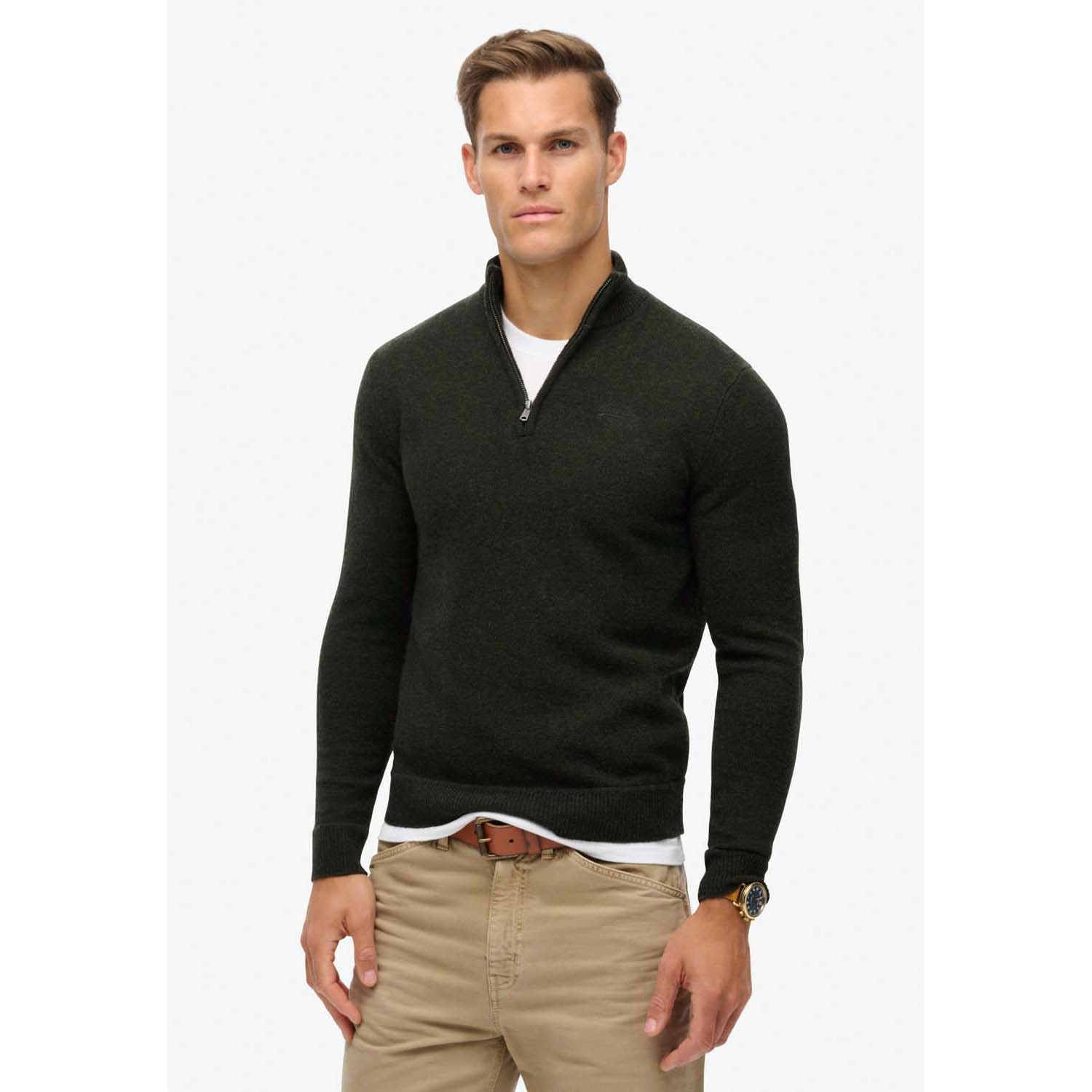Superdry  Essential Emb Knit Half Zip