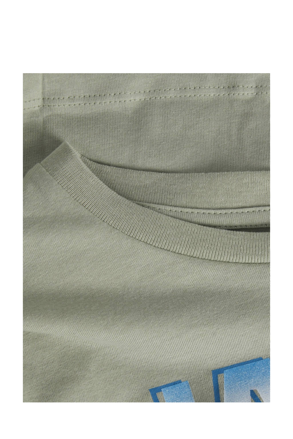 JACK & JONES T-shirt JCOKAPPER met logo saliegroen