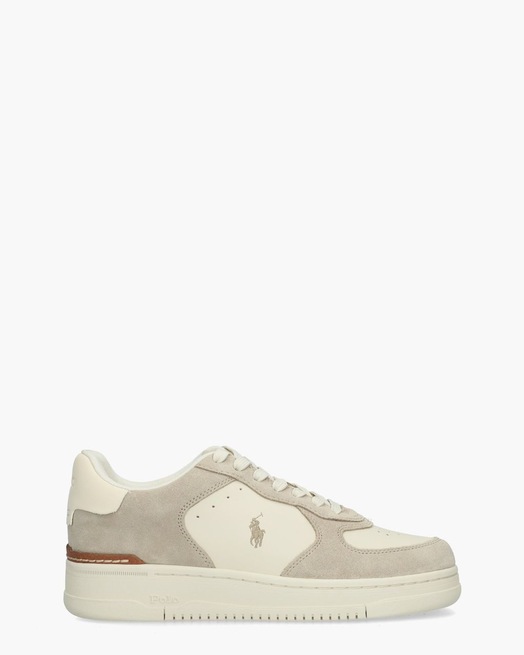 Polo Ralph Lauren Masters Court Off-White/Beige Herensneakers