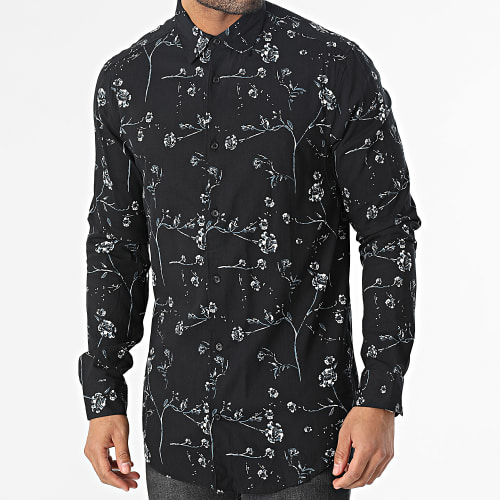Chemise Manches Longues Axl Life Noir Floral