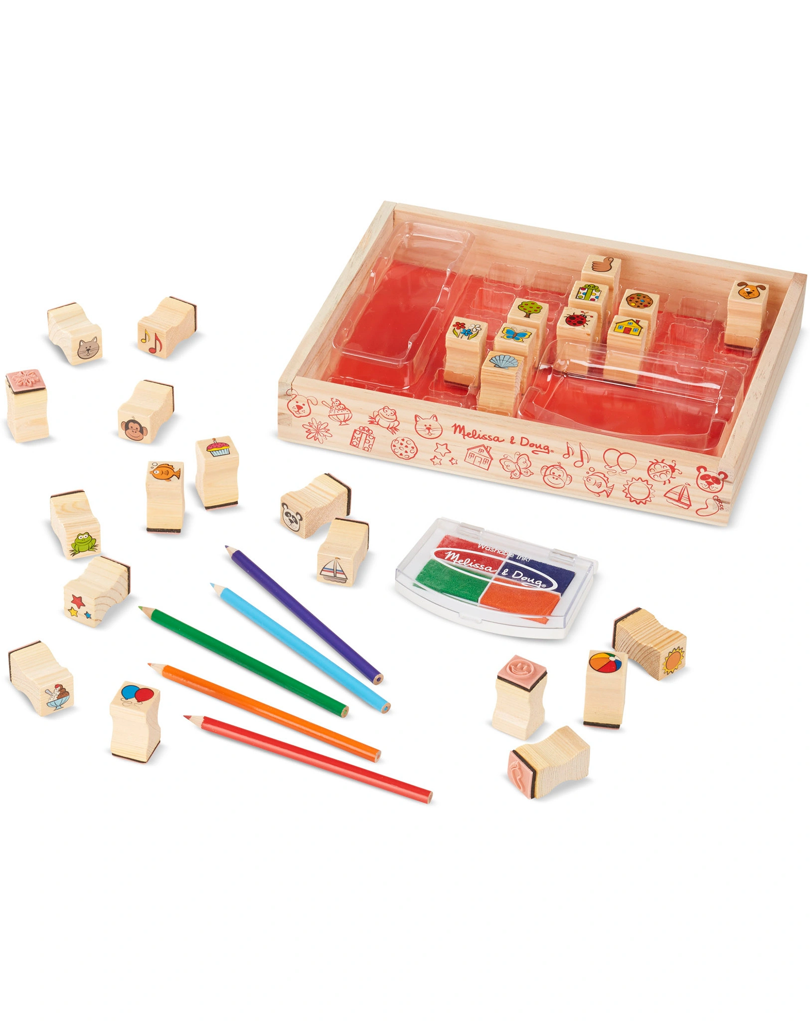 Stempel-Set LIEBLINGSSACHEN aus Holz