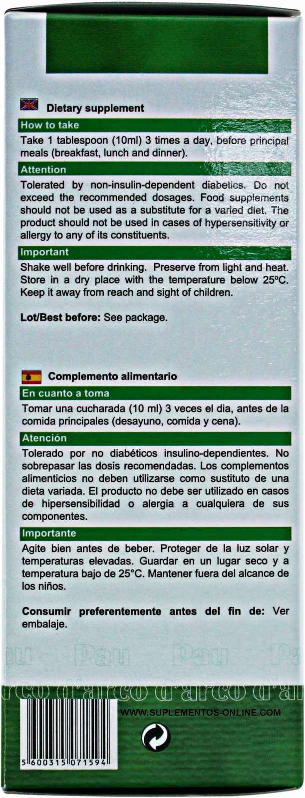 Fharmonat Pau D'Arco Extrato 200 ml Jarabe