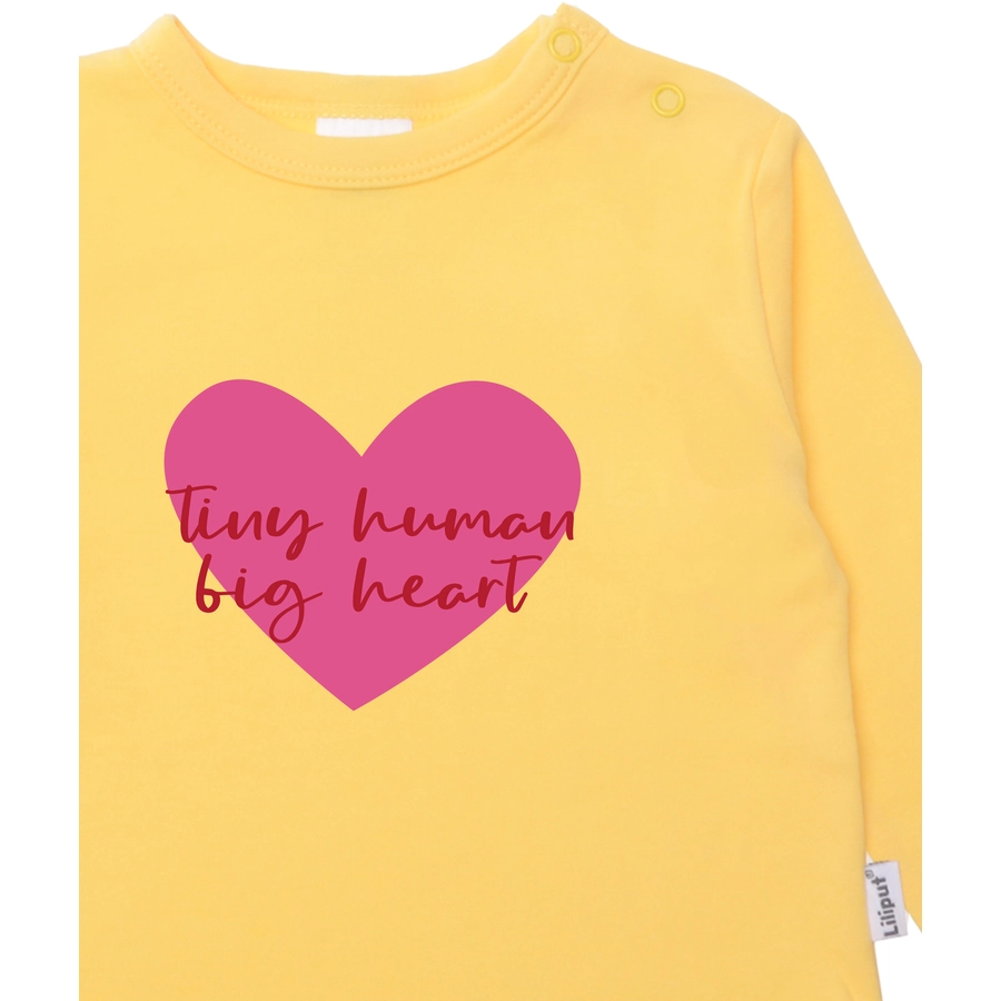 Liliput Langarmshirt 2er-Pack Tiny Human gelb weiss