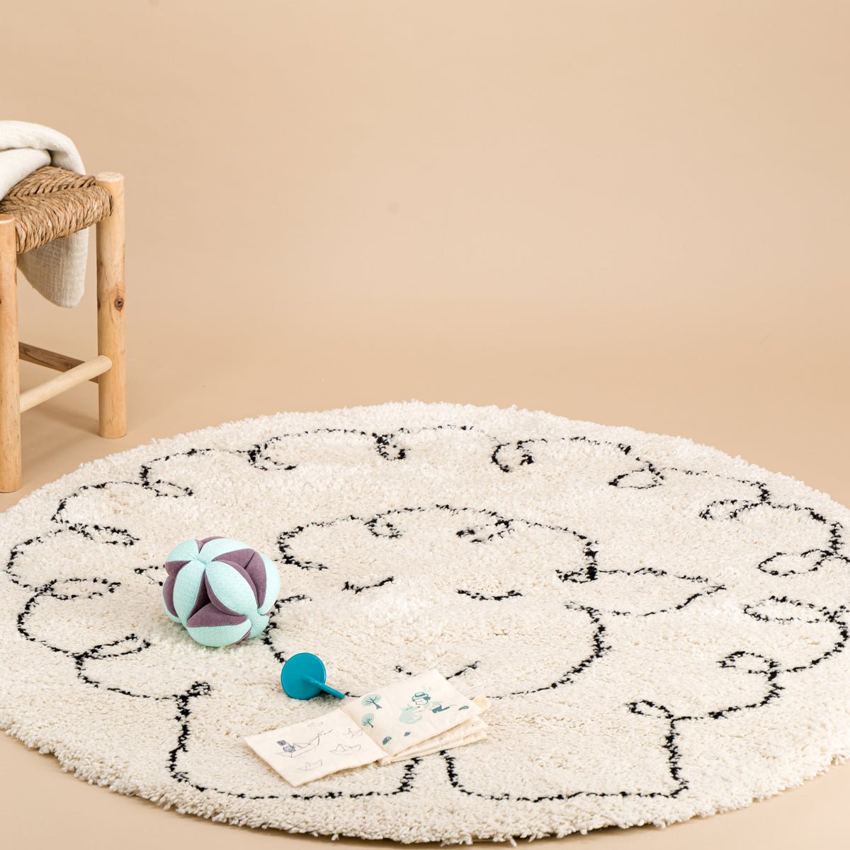 AFK Living vloerkleed Klein Schaapje - voor kinderen - beige