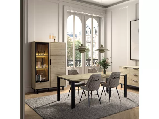 Vaisselier Bois Clair 120cm - LANDEN