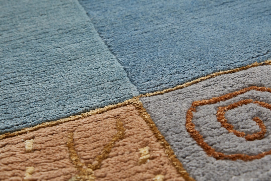 Teppich MANALI 90 x 160 cm blau