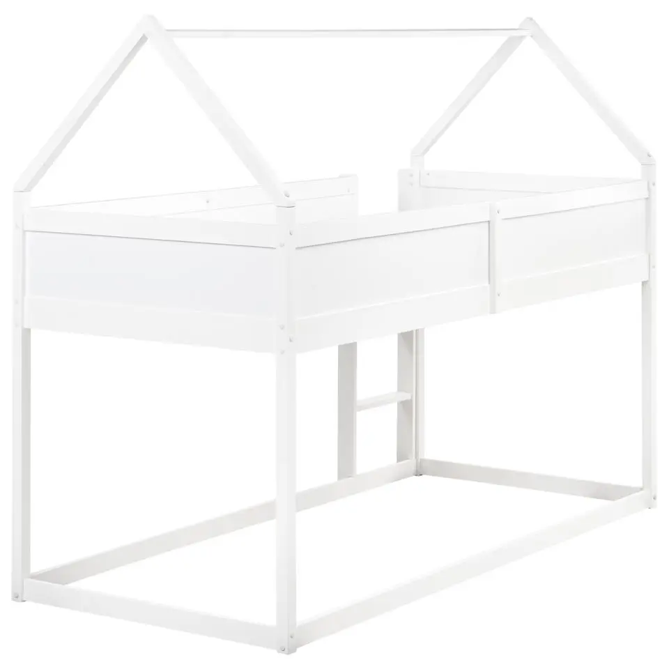 DIENNE - Kinderbed - Wit - 90 x 200 cm - Dennenhout