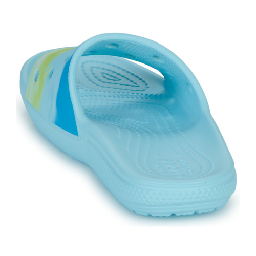 Crocs - CLASSIC CROCS OMBRE SLIDE - Bleu / Vert