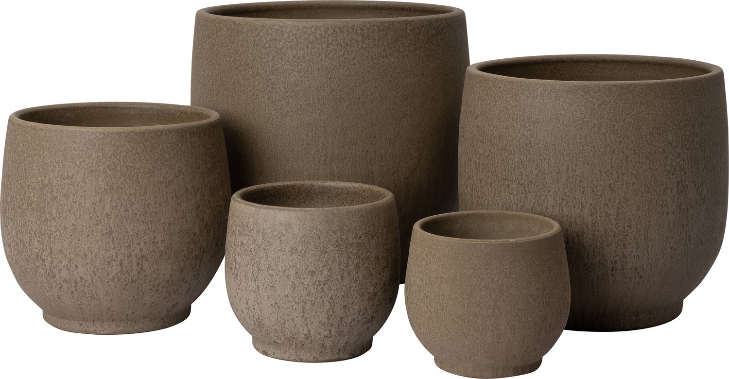 Intratuin bloempot Beki bruin D 29 H 27 cm