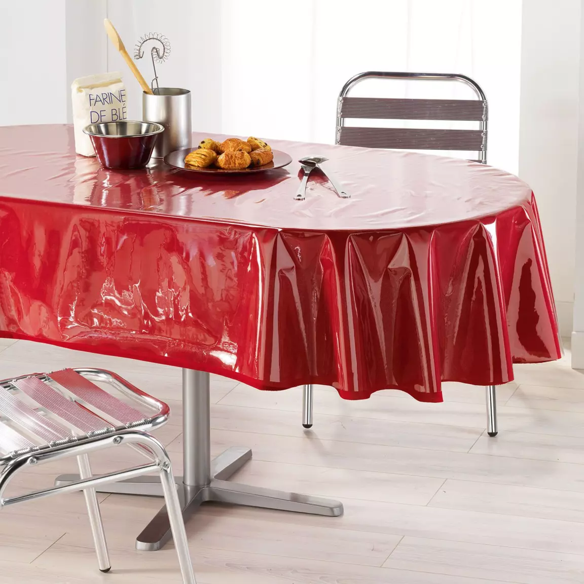Protège nappe ovale PVC (140 x 240 cm) Ollie Transparent