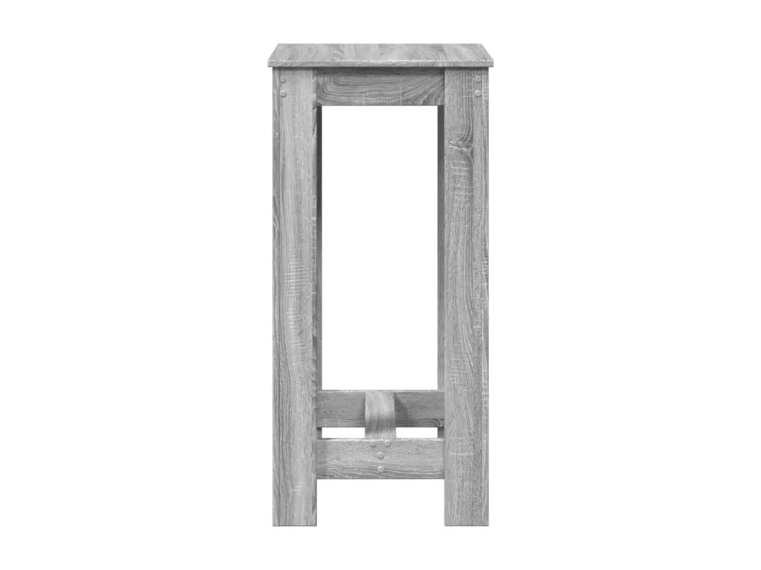 Table de bar sonoma gris 51x50x103,5 cm bois d'ingénierie