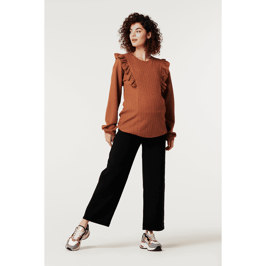 SUPERMOM Langarmshirt Abby Mocha Bisque