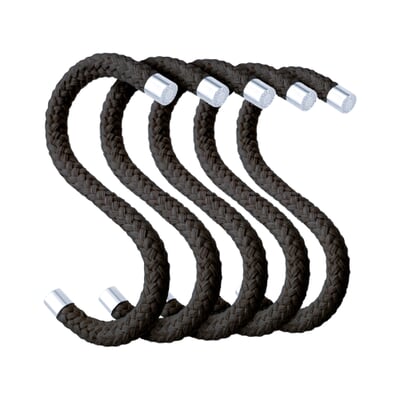 Kleiderhaken Rope Hook, Schwarz