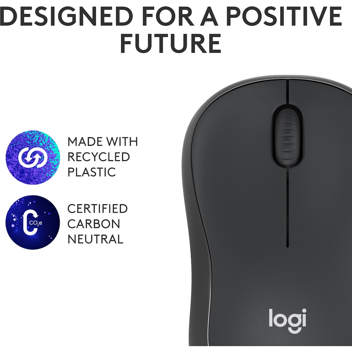 Logitech M240 Silent Bluetooth trådløs datamus (sort)