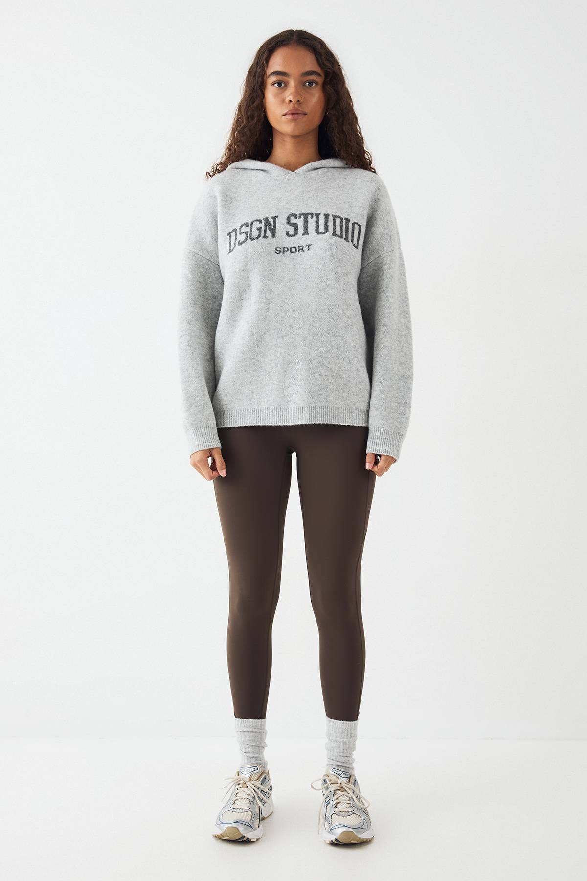Sweat à Casynthétiqueche Oversize Tricoté DSGN Studio