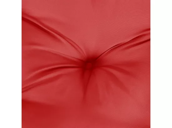 Coussin de palette rouge 50x40x12 cm tissu