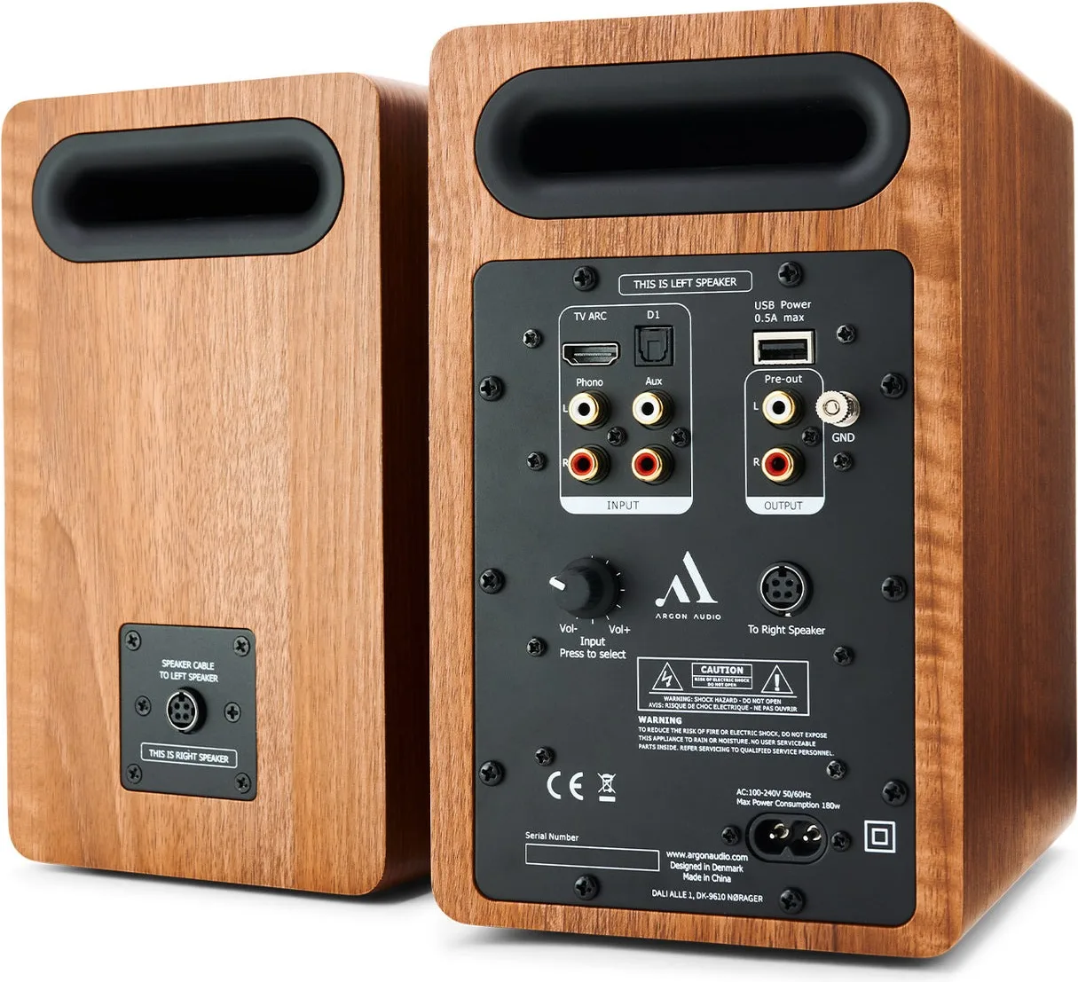 Argon Audio Fenris Active A4 Noyer Enceintes sans fil hi-fi