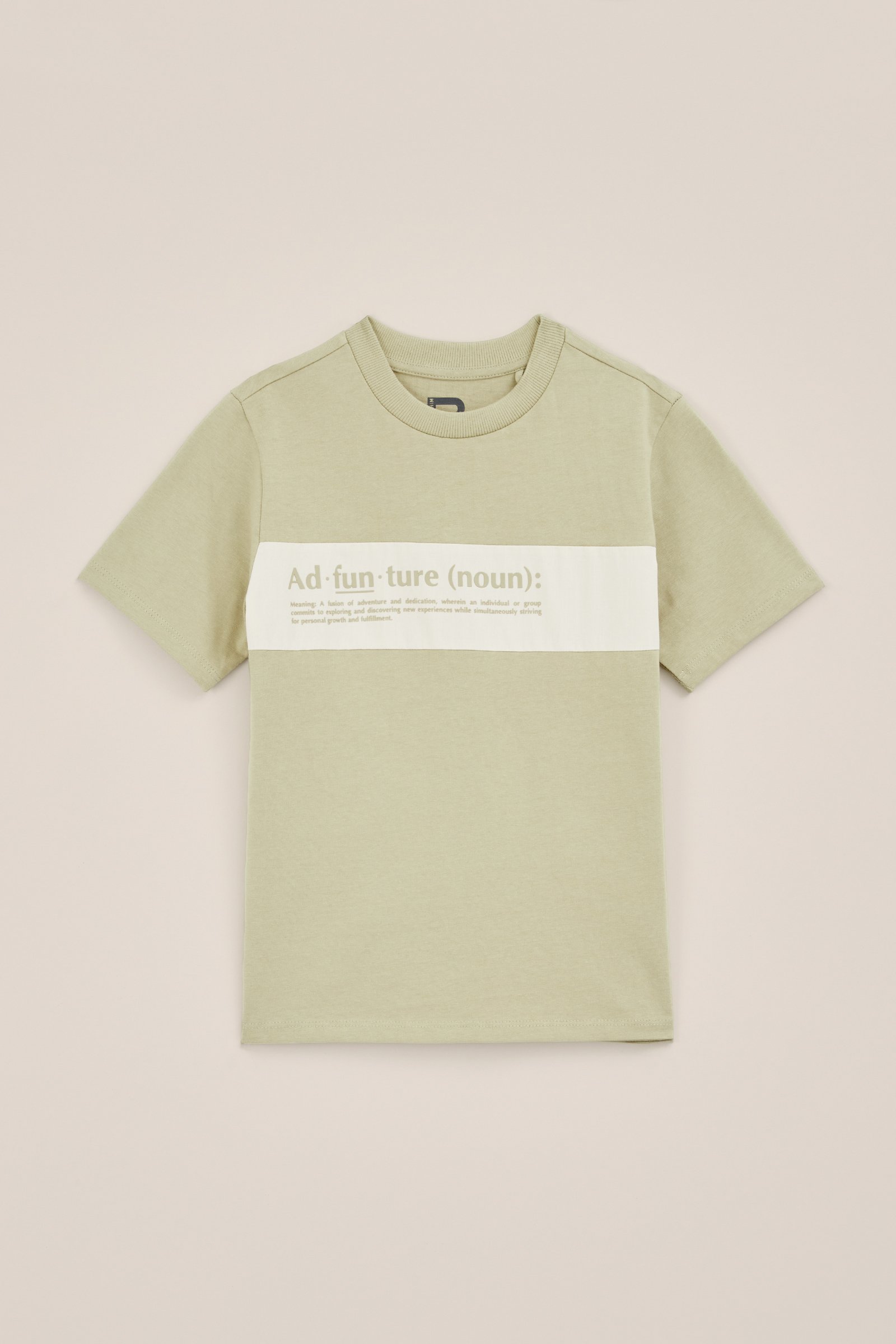 Jongens t-shirt met opdruk WE Fashion Mosgroen