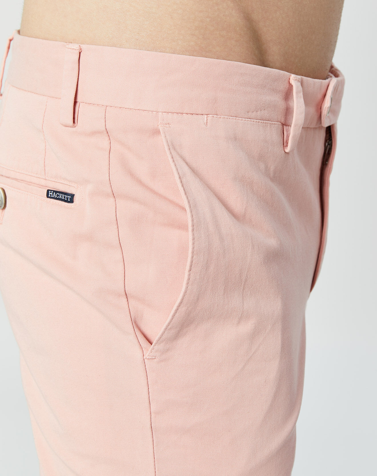 Hackett London Pantalon Chino Slim Fit Kensington rose clair