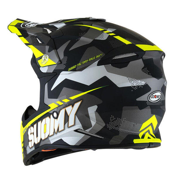Suomy - Casque X-Wing Jetfighter Noir / Gris / Jaune / Mat